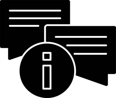 Bilgi simgesinin vektör illüstrasyonu