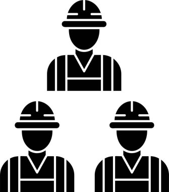 İşçi Rozeti simgesi işaret vektör çizimi 