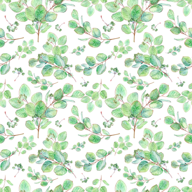 Tekstil ya da ambalaj için tohumlarıyla suluboya okaliptüs yaprakları ile kusursuz desen. Eko-tasarım kartları ya da davetiyeler için döngülü arkaplan. Kartpostallar ve diğer yayınlar için botanik klipsi. Yaz yeşilliği arkaplanı