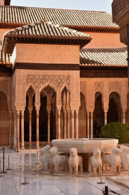 Granada 'daki antik Moorish kalesi.