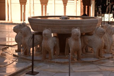 Granada 'daki antik Moorish kalesi.