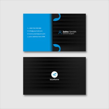 İş kırtasiyesi ziyaret kartı şablonu. modern kartvizit kullanımı