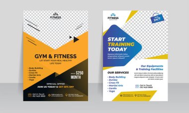 Fitness / Gym Flyer Şablonu A4 Tasarımı