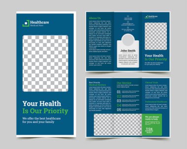 business Medical Trifold broşür şürü & yaratıcı dişçi broşürü
