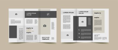 kurumsal a4 business trifold broşür tasarım şablonu