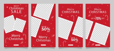 Noel indirimi sosyal medya Instagram Hikayeleri Şablonu