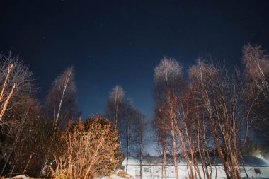Rovaniemi, Laponya 'da gece gökyüzü