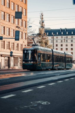 17 Ekim 2023 'te Finlandiya' nın Helsinki kentinde Laponya 'ya giderken iki günlük bir yolculukta çekilmiş..