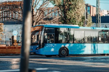 17 Ekim 2023 'te Finlandiya' nın Helsinki kentinde Laponya 'ya giderken iki günlük bir yolculukta çekilmiş..