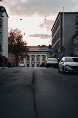 17 Ekim 2023 'te Finlandiya' nın Helsinki kentinde Laponya 'ya giderken iki günlük bir yolculukta çekilmiş..