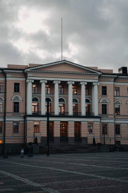 17 Ekim 2023 'te Finlandiya' nın Helsinki kentinde Laponya 'ya giderken iki günlük bir yolculukta çekilmiş..