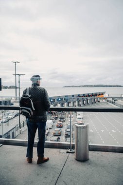18 Ekim 2023 'te Finlandiya, Helsinki' de Laponya 'ya giderken iki günlük bir gezi sırasında çekildi..