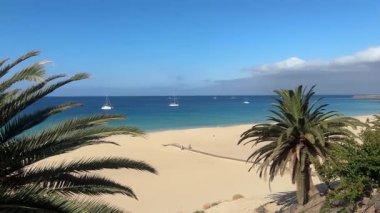 Okyanus manzaralı Morro Jable Sahili Fuertaventura Kanarya Adası Atlantik Okyanusu