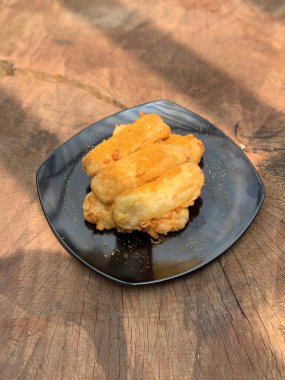 Palmiye şekerli kızarmış muz.