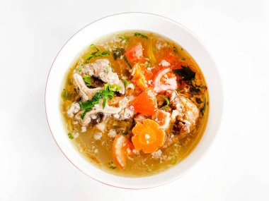 Pirinçli Oxtail çorbası.