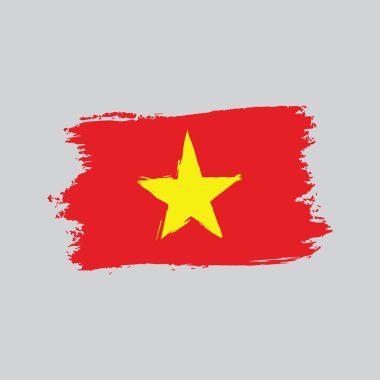 Fırça şeklinde Vietnam bayrağı