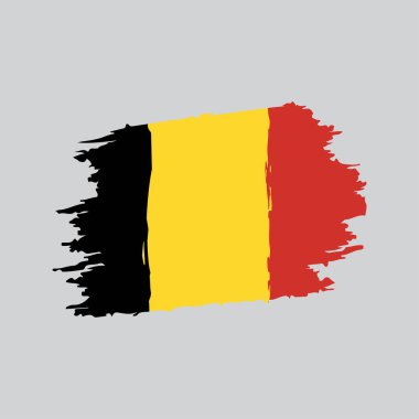 Fırça şeklinde Belçika bayrağı