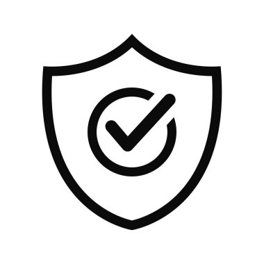 Beyaz arkaplanda kalkan vektör illüstrasyonu