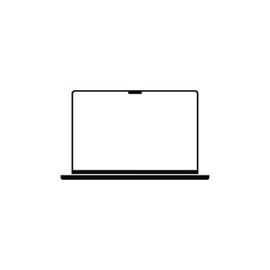 Dizüstü bilgisayar illüstrasyon vektör tasarımı