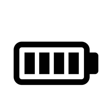 Beyaz arkaplanda pil şarj vektörü çizimi