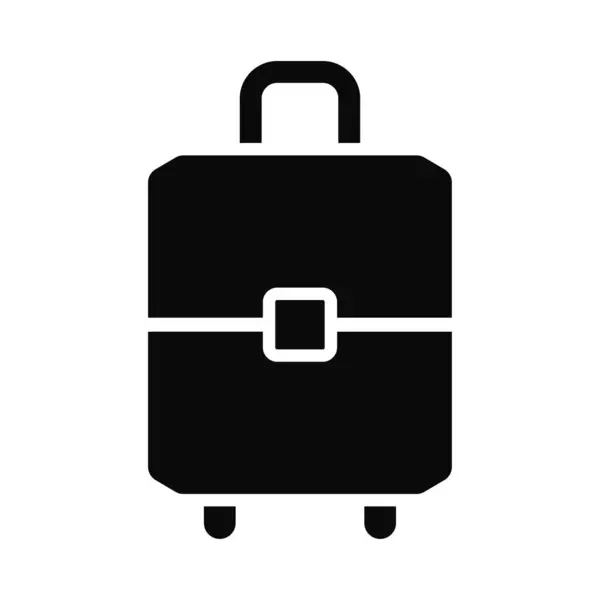 Seyahat valizi beyaz arka planda vektör çizimi