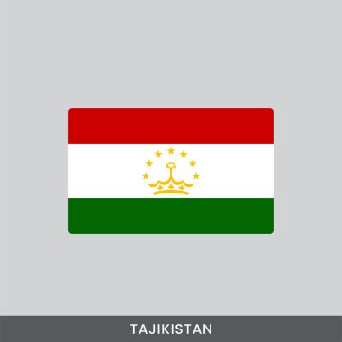 Tacikistan ulusal bayrak vektör tasarımı