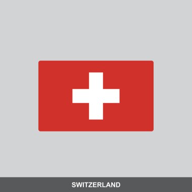  İsviçre ulusal bayrak vektör tasarımı