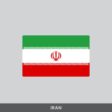 İran ulusal bayrak vektör tasarımı