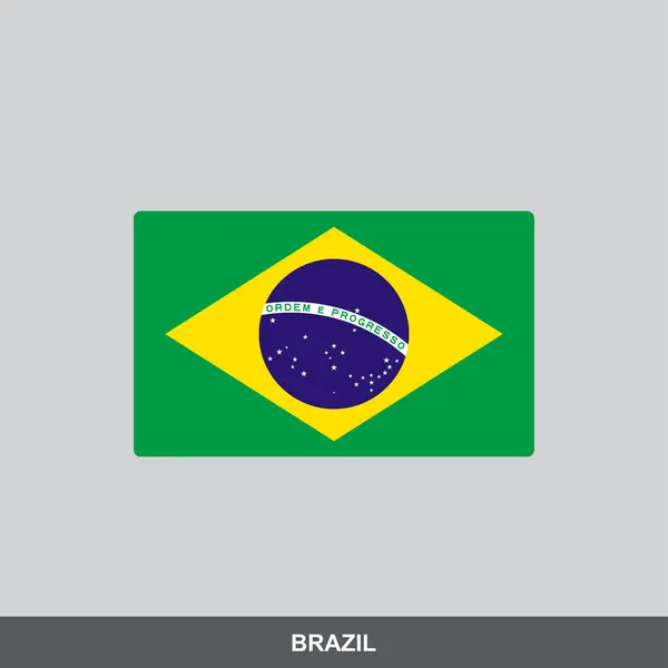 Brezilya ulusal bayrak vektör tasarımı