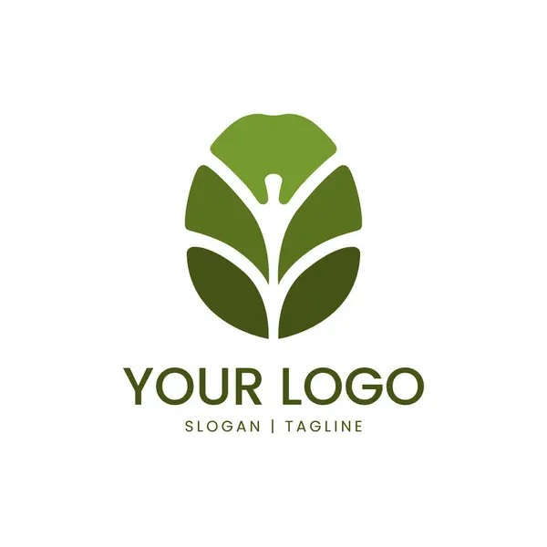 Yaprak doğa logosu tasarımı