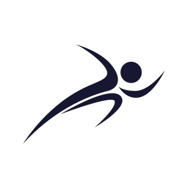 Soyut Dağıtım Spor Spor Logosu Vektör Tasarımı Yapan İnsanlar