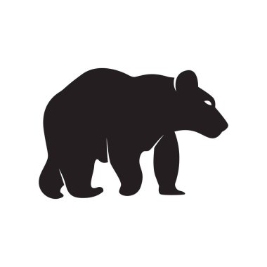 vektör ayı siluet vektör tasarımı