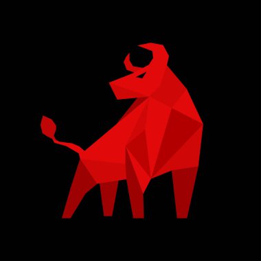 Boğa logosu illüstrasyon vektör tasarımı