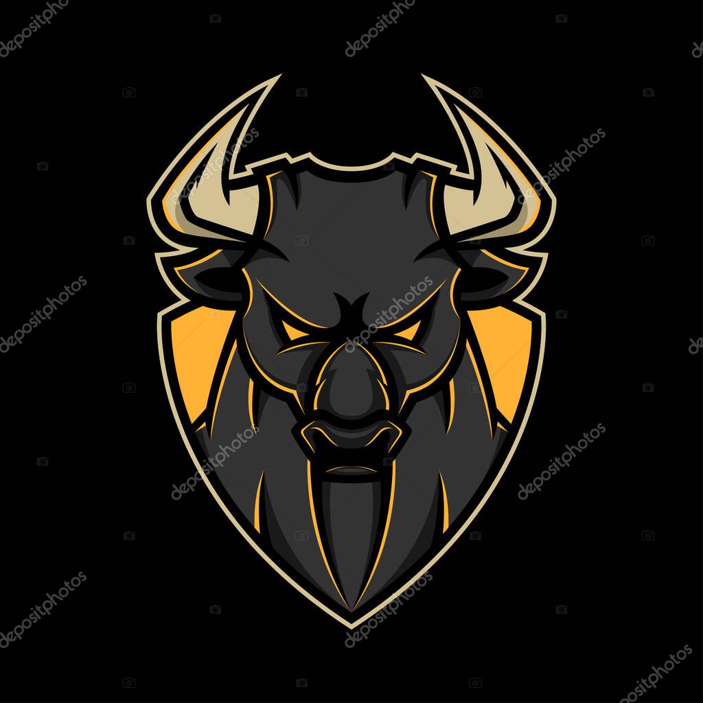 Illustration vector graphic of bull mascot, perfect for logo or mascot and other.