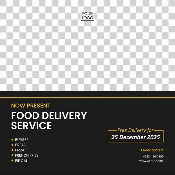 Modern Dağıtım Düzeni Sosyal Medya Posta Şablonu