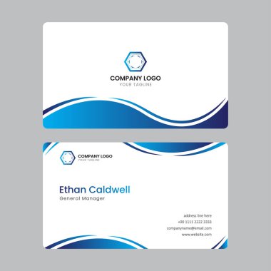 Soyut lüks kartvizit şablonu