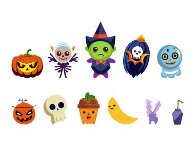 Neşeli Cadılar Bayramı Karakterleri: Şirin Balkabakları, Hayaletler ve Ürkütücü Eğlence!