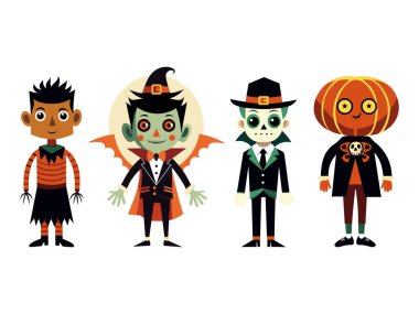 Eğlenceli Cadılar Bayramı Karakterleri: Ürkütücü Kostümlü Çocuklar!