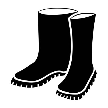 Zararlı iş alanlarında koruyucu ayakkabının zorunlu kullanımını belirtmek için tasarlanmış, beyaz arka planda 