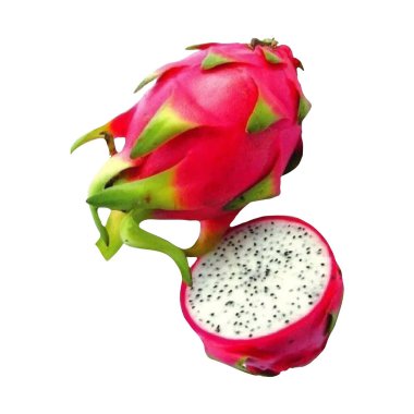 Bir ejderha meyvesinin canlı bir temsili, eşsiz şeklini, kalın pembe derisini ve yeşil uçlu pullarını sergiliyor. Dijital tasarımlar, markalaşma ve sanatsal projeler için mükemmel..