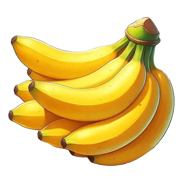 Pürüzsüz kıvrımları ve zengin sarı tonlarıyla olgun bir muzun canlı bir temsili. Dijital dizaynlar, ambalajlar veya promosyon malzemeleri için mükemmel.