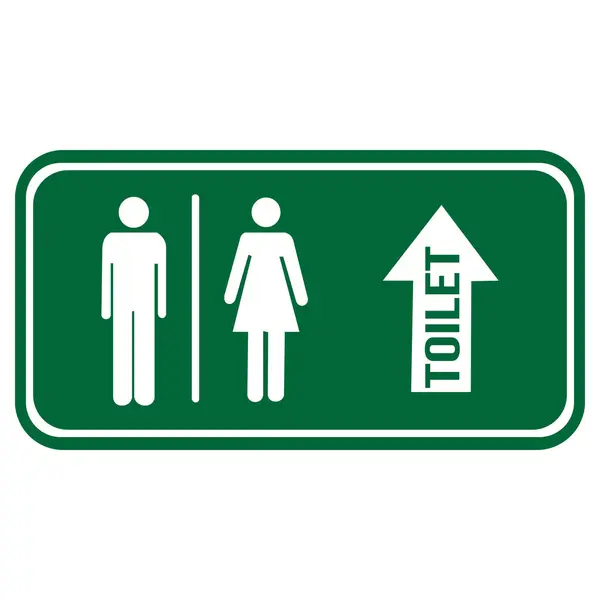 Evrensel olarak tanınan erkek ve kadın sembolleri içeren basit ve net bir * * * Tuvalet İşareti * * * vektör illüstrasyonu. Tuvaletler, kamu tesisleri ve yol bulma tabelaları için ideal.