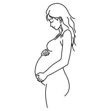 Zarif ve minimalist hamile kadın vektör çizgisi anneliğin güzelliğini temiz ve akıcı çizgilerle yansıtıyor. Logolar, çizimler ve annelik temalı tasarımlar için mükemmel. Bu sanat tarzı, zarafet ve basitliği taşırken vurgular. 