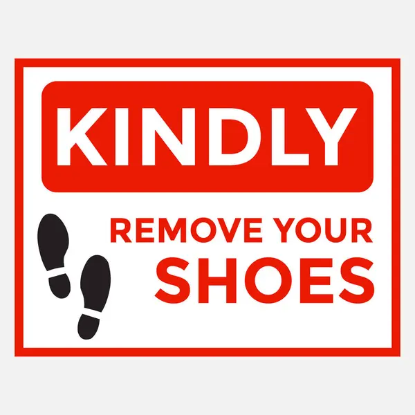 Mesaj, ziyaretçilere kibarca içeri girmeden önce ayakkabılarını çıkarmalarını hatırlatmak için tasarlandı. Evler, ofisler, tapınaklar ve diğer alanlar için ideal olan bu vektör sanatı, basit simgeler ve maksimum görünürlük için okunabilir metinleri ve karşılayıcı bir tonu birleştirir..