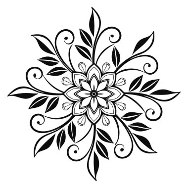 Çiçek desenleri, nakış, tekstil baskısı ve kumaş dekorasyonu için ideal. Bu zarif tasarım doğal elementleri süs tarzıyla birleştirir, giyim, ev dekorasyonu veya el işi projeleri için mükemmeldir..