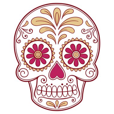 Meksika festival geleneklerinden esinlenen sanatsal kafatası tasarımı, cesur şablonlar ve canlı aksanlar sergiliyor. Tişörtler, kupalar, posterler ve Da de los Muertos 'u ve kültürel mirası kutlamak için mükemmel bir dekor. Yükseklerde teslim edildi.