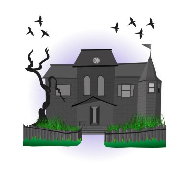 Korkunç kötü ağaçlı, gizemli, yıkık dökük perili bir ev. Uçan yarasa krallığı özgürlüğüne kavuşmuş. Hiçbir adam, korkunç bir korku filmi görüntüsü yaratamaz. Çocuk animasyonları için geleneksel Vintage ürkütücü mimari