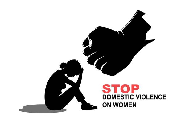 Stop Violence Against Women png Illustration banner Highlighting Abuse, Crime, and Discrimination with Empowerment Message Campaign for Awareness Prevention and Protection Against Harassment on female