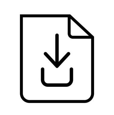 Modern bir indirme ya da indirme bulutun içinde aşağı doğru bir ok ile ya da dosya özeti simgesini kaydet. Dijital kullanım için basitlik, çizgi sanatı ve işlevselliği birleştiren uygulamalar, web siteleri ve medya için mükemmel