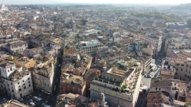 Roma, İtalya 'nın klasik şehrinden hava manzarası